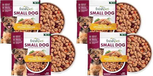 Freshpet Healthy & Natural Food for Small Dogs/Breeds, Fresh Grain Free Chicken Recipe, 1lb, Yellow (6-27975-01204-5) in Saudi Arabia