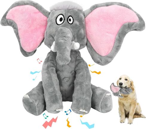 Letsmeet Large Squeaky Alligator Dog Toys, Interactive Puppy Toys with Crinkle Paper, Pull Tug of War Dog Toy, Plush Dog Chew Toys for Small, Medium, Large Breed in Saudi Arabia