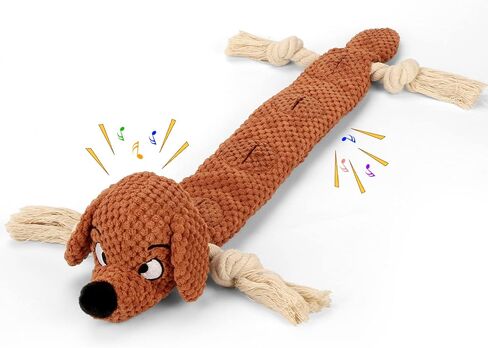 Letsmeet Squeaky Snuffle Dog Toy for Boredom Relief, Interactive Treat Puzzle Plush for Mental Stimulation & Foraging Training, Soft Chew Toy for Small Medium Dogs in Kuwait