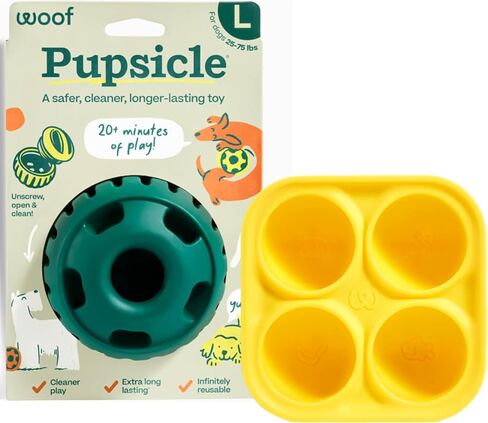 WOOF Pupsicle Dog Treat Toy with Silicone Treat Tray for Dogs 25-75 lbs in Saudi Arabia