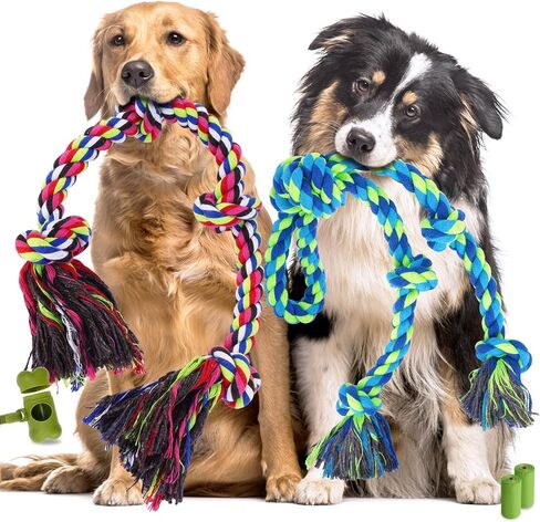 Dog Rope Toy Set for Large Dogs and Aggressive Chewers in Saudi Arabia