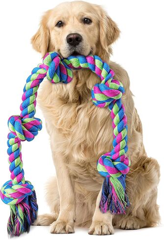 Aitmexcn Dog Rope Toy, Interactive Tug of War Toy for Medium and Large Dogs in Kuwait