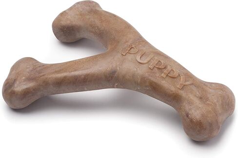 Benebone Puppy 2-Pack Dental Chew/Wishbone Dog Teething Toys, Bacon, Small in Kuwait