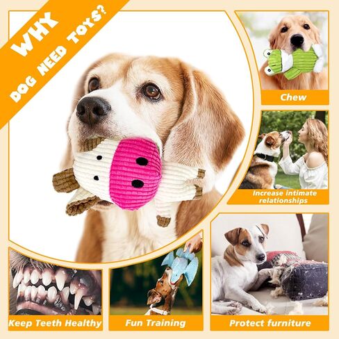 MRSOHRET Dog Squeak Toys Puppy Toys, Tough Dog Toys for Aggressive Chewers in Saudi Arabia