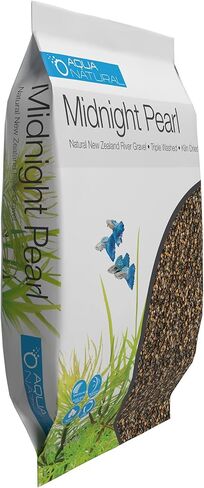 Aqua Natural Aquarium Substrate, Midnight Pearl Gravel, 10lb in Saudi Arabia