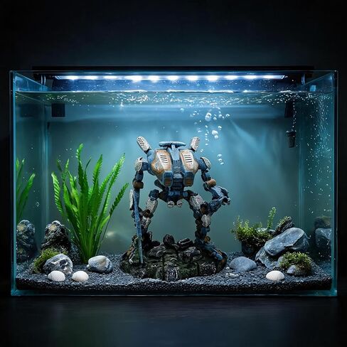 Robot Fish Tank Decor Aquarium Decoration Resin Ornament for Betta Fish in Kuwait