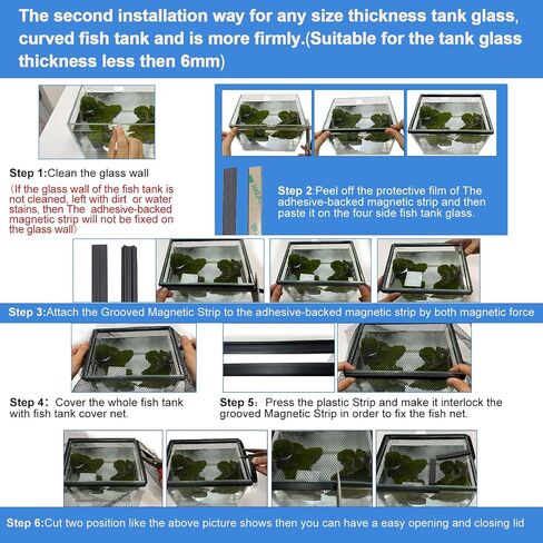 Magnetic Aquarium Anti-Jumping net Cover mesh to Protect Fish Jumping Out of Fish Tank in Saudi Arabia