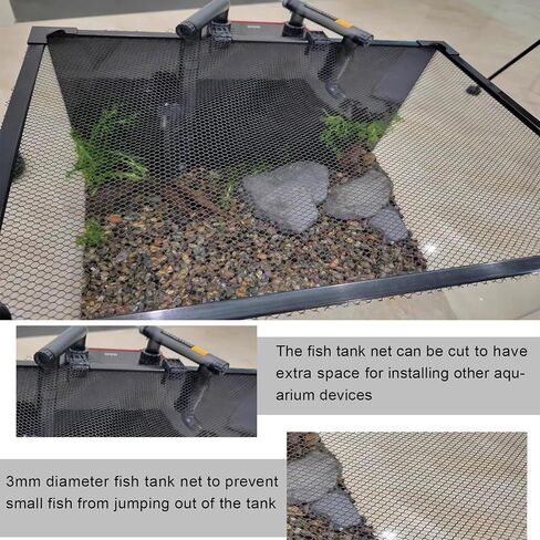 Magnetic Aquarium Anti-Jumping net Cover mesh to Protect Fish Jumping Out of Fish Tank in Saudi Arabia