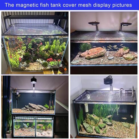 Magnetic Aquarium Anti-Jumping net Cover mesh to Protect Fish Jumping Out of Fish Tank in Saudi Arabia