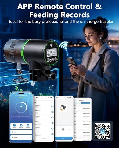 WiFi Automatic Fish Feeder for Aquarium with Temperature Monitoring in Kuwait