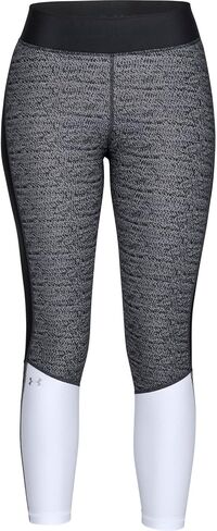 Under Armour Women's HeatGear Armour Jacquard Ankle Crop Capri Leggings in Kuwait