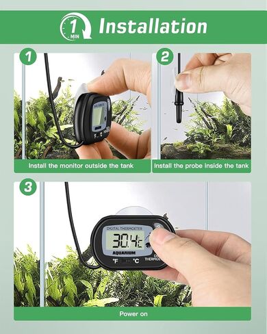 Petbank LCD Digital Aquarium Thermometer Fish Tank Water Terrarium Temperature in Saudi Arabia