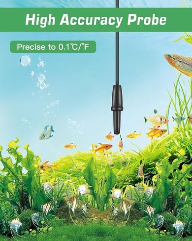 Petbank LCD Digital Aquarium Thermometer Fish Tank Water Terrarium Temperature in Saudi Arabia