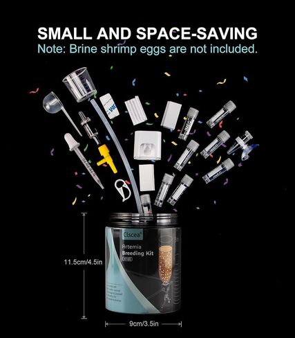 Aquarium DIY Brine Shrimp Incubator Hatchery Complete kit Include 26 PCS Parts in Saudi Arabia