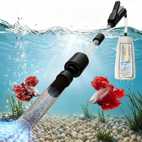30-100 Gal Fish Tank Cleaner Vacuum Aquarium Vacuum Gravel Cleaner Electric in Saudi Arabia