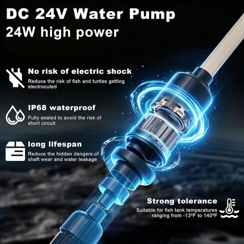 30-100 Gal Fish Tank Cleaner Vacuum Aquarium Vacuum Gravel Cleaner Electric in Saudi Arabia