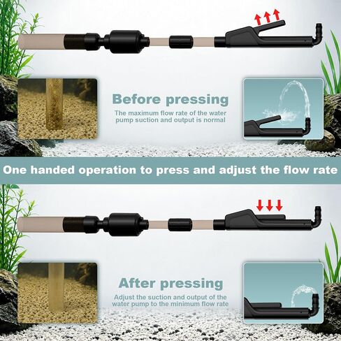30-100 Gal Fish Tank Cleaner Vacuum Aquarium Vacuum Gravel Cleaner Electric in Saudi Arabia