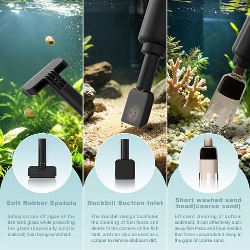 30-100 Gal Fish Tank Cleaner Vacuum Aquarium Vacuum Gravel Cleaner Electric in Saudi Arabia