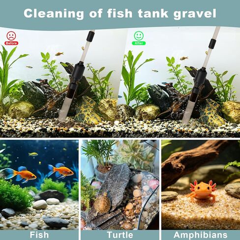 30-100 Gal Fish Tank Cleaner Vacuum Aquarium Vacuum Gravel Cleaner Electric in Saudi Arabia