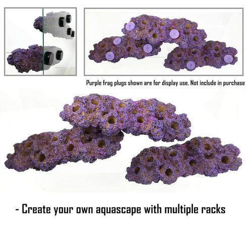 Magnetic Reef Coral Frag Rack Floating Rock Strong Magnets Strong N52 Magnets for 1/2" Glass (Coralline Purple) in Saudi Arabia