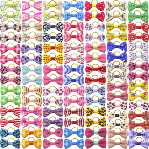 QingHan Dog Hair Bows Small Puppy Clips for Pet Grooming Accessories Doggy Gifts 60Pcs (30 Pairs) in Saudi Arabia