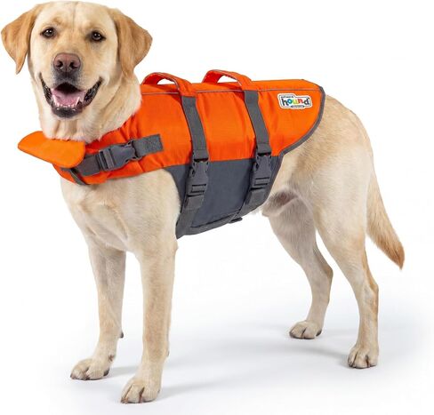 Outward Hound Granby Splash Dog Life Jacket, Life Vest, Orange, Small in Kuwait