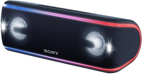 Sony SRS-XB41 Portable Bluetooth Speaker: Wireless Party Speaker with Flashing Line Light - Loud Audio for Phone Calls Bluetooth Speakers - Black - SRS-XB41 in Saudi Arabia