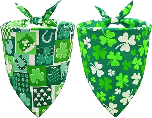Fall Dog Bandanas 2PCS Halloween Pumpkin Spider Web Large Dogs in Kuwait