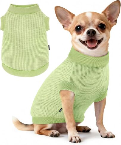 3 Pack Dog Shirt for Small Supplies Functional Waffle Dog Clothes Warm Soft Sweatshirt Outfit for Dogs Cats Pet Apparel in Kuwait
