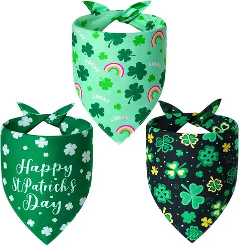 Halloween Dog Bandanas Large 3PCS, 6 Pattern Fall Scarf for Boy Girl in Saudi Arabia