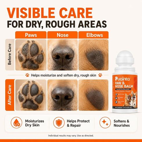 PUAINTA Dog Paw Nose Balm Roll On Lick Safe Moisturizer Paw Protector in Kuwait