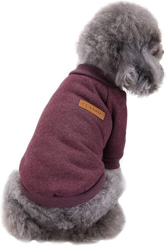 Dog Sweaters for Small Dogs, Soft Fleece Puppy Clothes, Warm Winter Coat in Kuwait