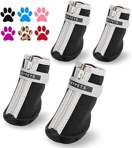 QUMY Dog Shoes Small Size Dogs, Dog Snow Boots & Paw Protectors for Winter in Saudi Arabia