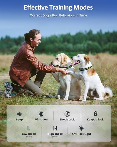 SLOPEHILL Dog Training Collar,4200FT Remote Shock Collar for Dogs 8-140lbs in Kuwait