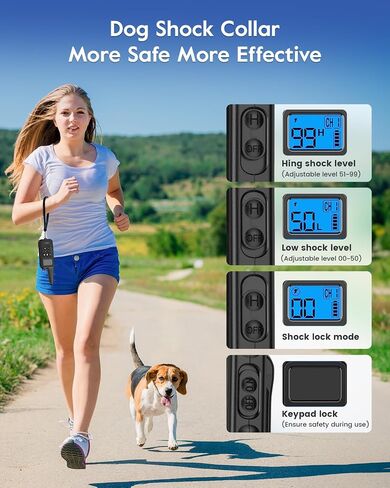 SLOPEHILL Dog Training Collar,4200FT Remote Shock Collar for Dogs 8-140lbs in Kuwait