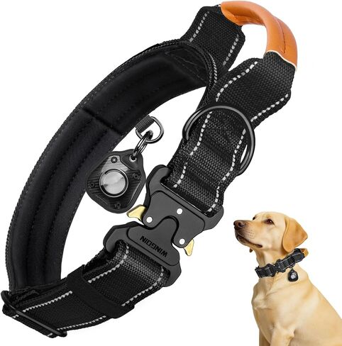 WINGOIN Dog Collar for Large Dogs, Heavy Duty Tactical Dog Collars in Kuwait