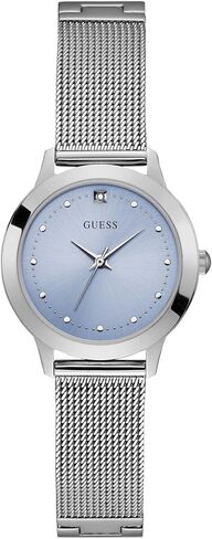 GUESS Women's Quartz Stainless-Steel Strap, Silver, Casual Watch (Model: U1197L2) in Kuwait