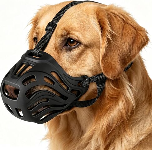 Dog Muzzle, Soft Breathable Dog Muzzles Suitable Dogs for Prevents Biting in Kuwait