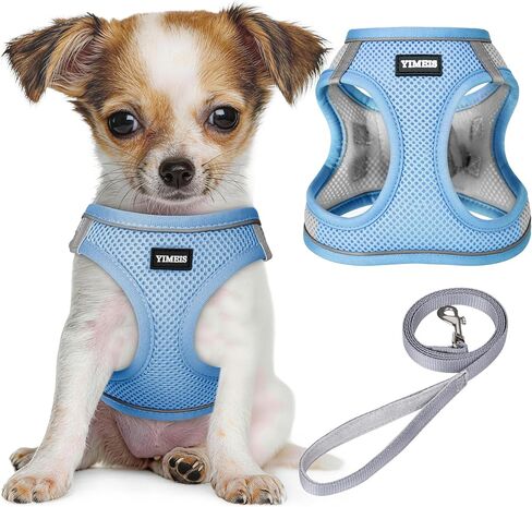 No Pull Dog Puppy Harness and Leash Set Reflective Mesh Vest X-Small in Kuwait