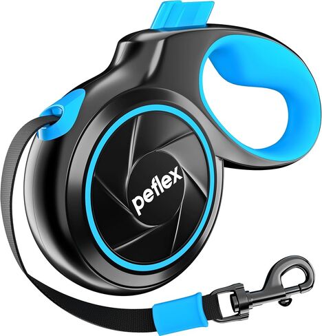 20.1 ft Retractable Dog Leash for Dogs 10–100 lbs - Heavy Duty Tape Leash with Strong Nylon Tape - 360° Swivel Control - One-Click Brake & Lock - Ergonomic Non-Slip Grip for Safe & Easy Daily Walks BL in Kuwait
