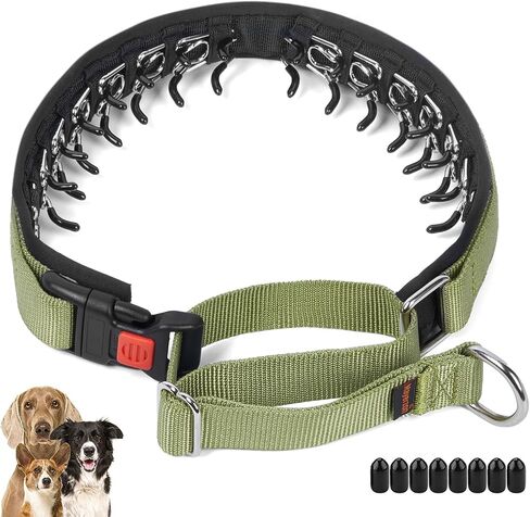 Mayerzon Martingale Dog Collar No Pull, Black, M | Neck Cir 14.5"-18.5" in Kuwait