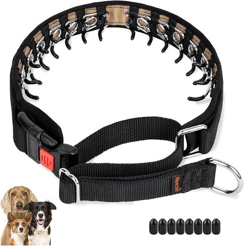 Mayerzon Martingale Dog Collar No Pull, Black, M | Neck Cir 14.5"-18.5" in Saudi Arabia