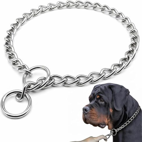 Freezx Chain Choke Collar for Medium Dogs,Slip Metal Training Chains in Kuwait