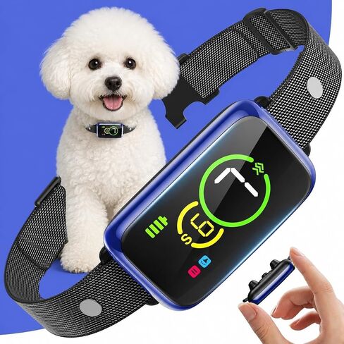 Dog Bark Collar for Dogs – Smart Barking Collar with Sound & Vibration, AI Detection Anti Barking Device for Dogs, Lightweight for Small Medium Large Dogs in Saudi Arabia