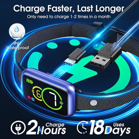 Dog Bark Collar for Dogs – Smart Barking Collar with Sound & Vibration, AI Detection Anti Barking Device for Dogs, Lightweight for Small Medium Large Dogs in Saudi Arabia