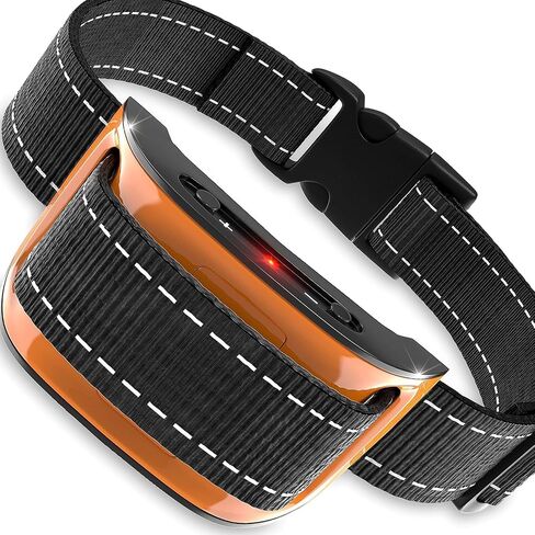 No Shock Dog Bark Collar – Bark Collar for Large Medium & Small Dogs 5-120 LBS – Smart Automatic Bark Detection – Humane Anti Bark Collar with Sound & Vibration Training Modes – IP67 Waterproof in Kuwait
