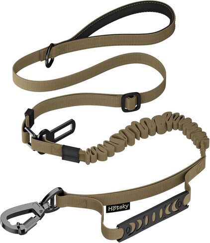 Hotsky Tactical Bungee Shock Absorbing No Pull Dog Leash,Purple Camo,4-6FT in Kuwait