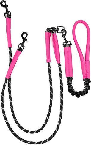 Pieviev Double Dog Leash for 2 Medium&Large Dogs, Longer Coupler, No Tangle in Kuwait