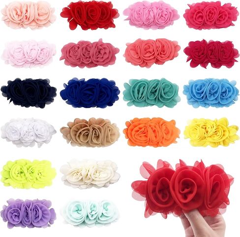 4PCS Dog Collar Flower Pink Attachment Bow Slider Charm for Large Dog in Kuwait