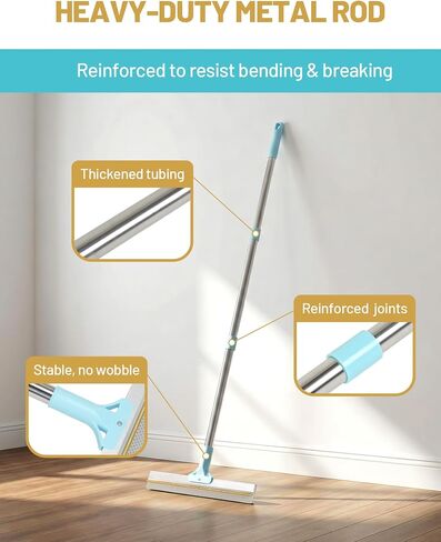 DELOMO Carpet Rake for Pet Hair Removal, Dual-Sided Rug Rake Scraper Broom in Saudi Arabia